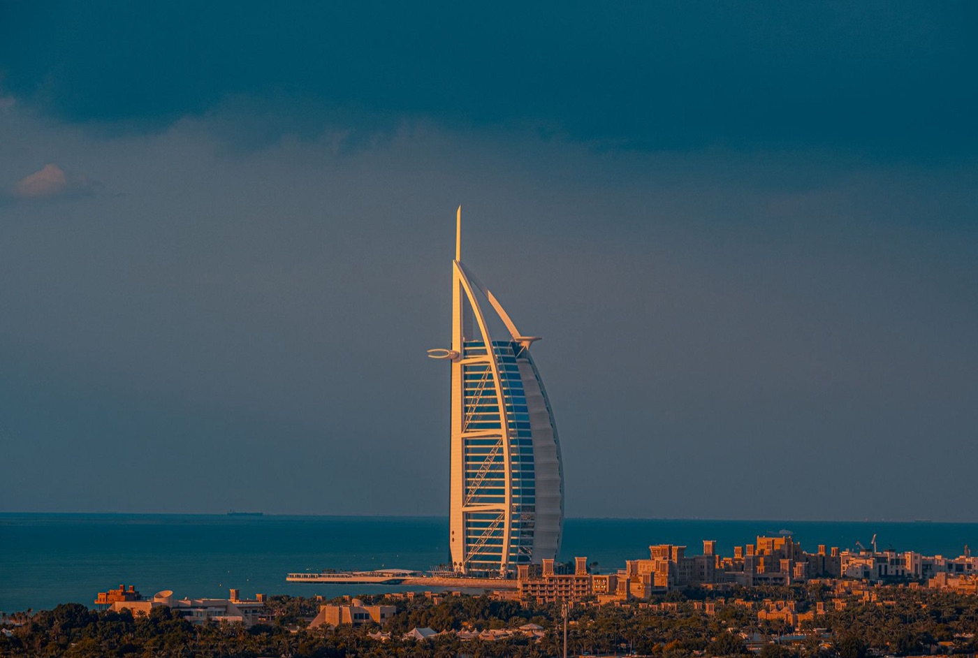 Burj Al Arab at sunset