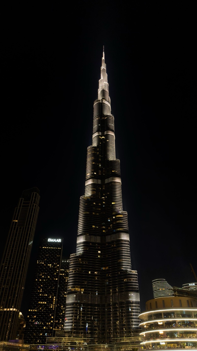 Burj Khalifa at night